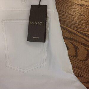 guicci mens white denim